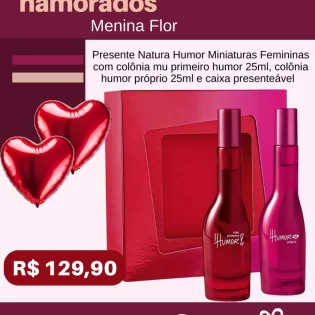 Loja Menina Flor Dia dos Namorados 2025 Presente Natura Humor Miniaturas Femininas