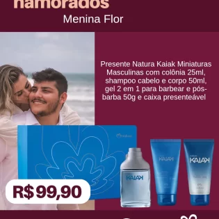 Loja Menina Flor Dia dos Namorados 2025 Presente Natura Kaiak Miniaturas