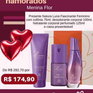 Loja Menina Flor Dia dos Namorados 2025 Presente Natura Luna Fascinante Feminino