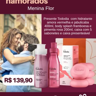 Loja Menina Flor Dia dos Namorados 2025 Presente Natura Tododia